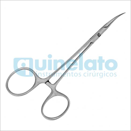 Pinça Mosquito curva para vasectomia 12cm