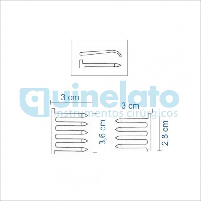 Afastador Adson Agudo 32cm