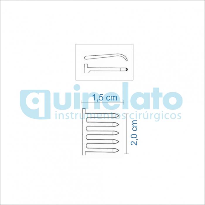 Afastador Adson Baby Rombo 16cm