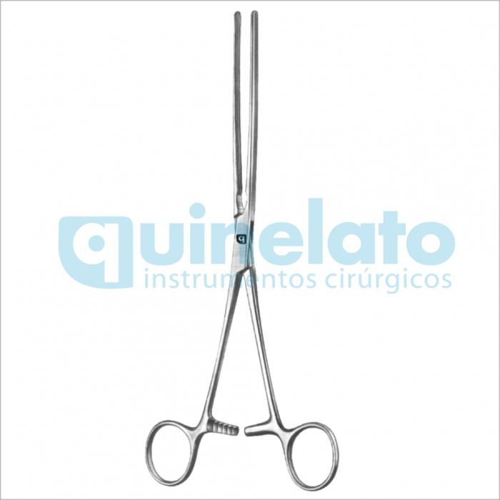 Pinça Kocher Intestinal com atrauma reta 25cm