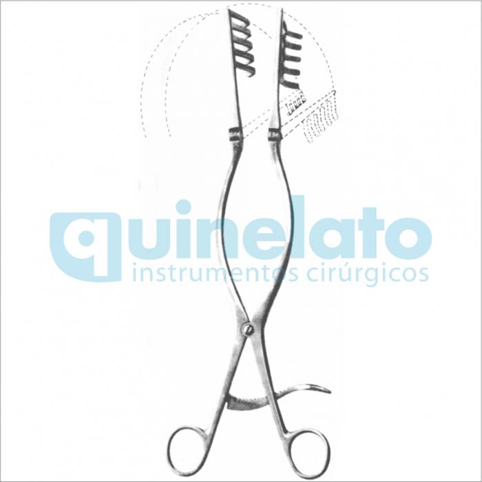 Afastador Beckmann 5 dentes agudo 32cm