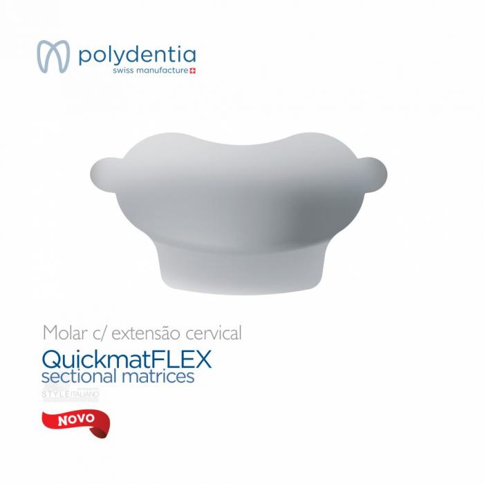 Matriz seccional QuickmatFLEX | Molar c/ Extensão | Refil 50 pcs