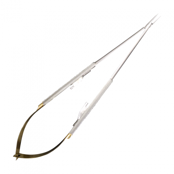 Porta Agulha Castroviejo Reto Diamantado 18cm