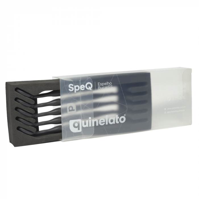 Espelho Bucal SpeQ - Com Cabo - Preto
